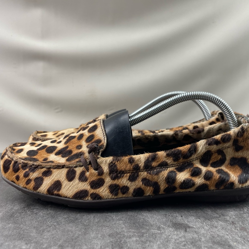 Hush Puppies Ceil Women’s Shoes Brown 11 M Cheetah Print Fur Ballet Flat Loafers - Picture 7 of 16
